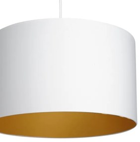 Lampadario a sospensione con filo ARDEN 1xE27/60W/230V diametro 40 cm bianco/oro