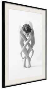 Poster  Interlaced Body  Cornice Quadri Cornice nera con pass-partout, Larghezza x Altezza Home decor 30x45