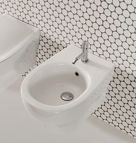 Ceramica Globo Grace Bidet Sospeso 52x36 monoforo in ceramica Bianco lucido