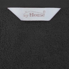 Asciugamano in cotone nero 100x50 cm Darwin - My House