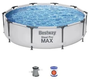 Piscina steel pro frame 305X76 cap. 4.678 lt - best way