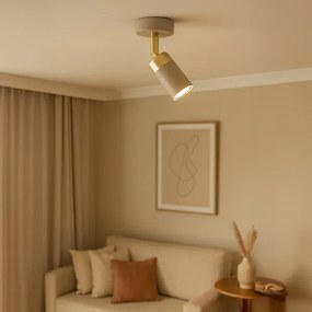 Brilagi - Faretto da parete POKER 1xGU10/25W/230V beige