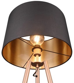 Lampada da terra marrone con ripiano (altezza 152 cm) Colette - Trio