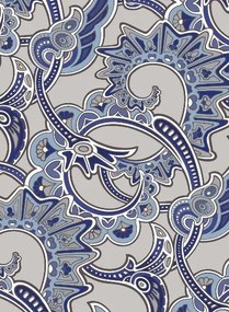 Isidore Leroy Carta da parati Charlotte - Bleu