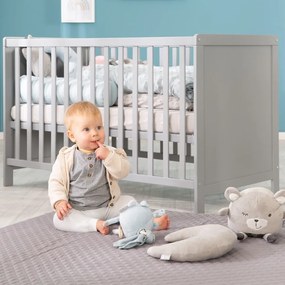 Lettino grigio/grigio tortora 60x120 cm Hamburg – Roba