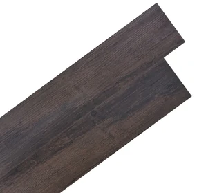 Listoni Pavimentazione Autoadesivi Pvc 5,02m² 2mm Marrone Scuro /