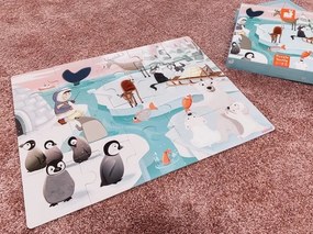 Puzzle Tattile la Vita Sulla Banchisa - 20 pezzi