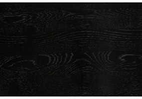 Sedia da bar nera in rovere massiccio (altezza della seduta 65,5 cm) Vander – White Label