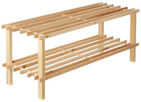 Scarpiera di colore naturale in abete massiccio – Premier Housewares