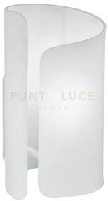 Lume imagine bianca 1 luce attacco e27 15x24,8cm vetro e alluminio