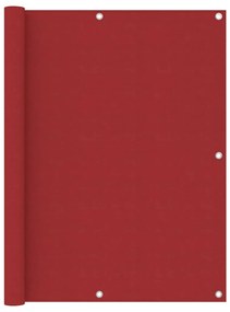 Paravento Da Balcone Rosso 120x300 Cm İn Tessuto Oxford /