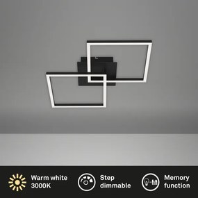 Briloner 3210-015 - Lampada LED da soffitto dimmerabile FRAME 2x11W 230V nera