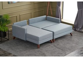 Divano angolare azzurro (angolo sinistro) Bella - Balcab Home