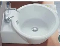 Lavabo sospeso/da appoggio Althea modello Hera Center 44x53 cm