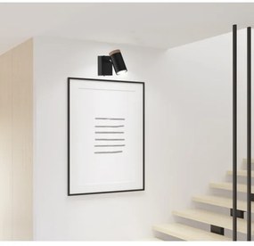 Faretto da parete LAGOS 1xGU10/15W/230V nero/marrone