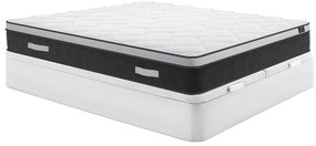 Set 180x200cm Rete vano Bianco + Materasso ibrido molle insac. e memory foam sp.25cm - ASTRIA Art Collection di YSMÉE