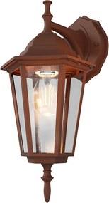 Applique Lanterna da Esterno IP54 E27 Corten - Serie TOSCA 1B