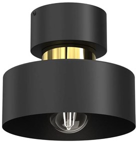 Plafoniera MARTI 1xE27/15W/230V nero/oro