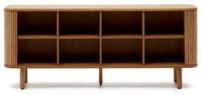 Kave Home - Credenza Mailen 2 porte in impiallacciatura di frassino con finitura naturale 180 x 75 cm