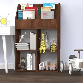 Portariviste Per Bambini Rovere Marrone 71x30x114cm Legno /