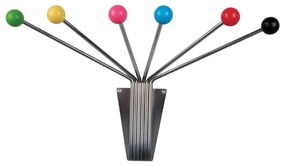 Appendiabiti da parete in metallo color argento Neptune - PT LIVING