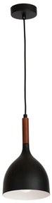 Lampadario a sospensione con filo NOAK WOOD 1xE27/60W/230V