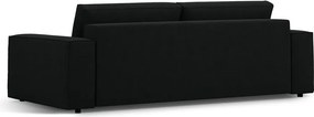 Divano letto nero in tessuto bouclé 247 cm Jodie - Micadoni Home