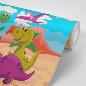 Carta da parati – Mondo dei dinosauri