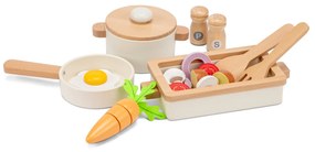 Set di stoviglie in legno