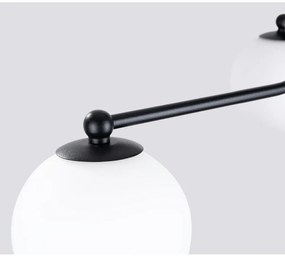 Plafoniera bianca e nera Beam – Sollux