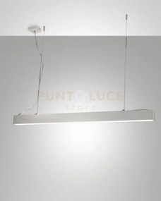 Next lampadario a sospensione bianco l.142x4,6cm dimmerabile doppia...