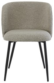 Sedia da pranzo grigia in imbottito Elyna – Light &amp; Living