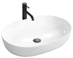 REA-U0024 - Lavabo da appoggio CLEO 41x60,5 cm ceramica/bianco lucido