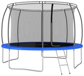 Set Trampolino con Rete di Sicurezza Rotondo di diverse dimensioni e capacità, Set Trampolino Rotondo 366x80 cm 150 kg II