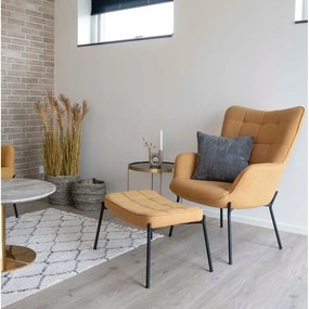 Tavolino rotondo in oro ø 48 cm Venezia - House Nordic