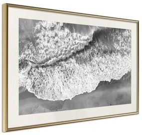 Poster  Power of the Sea  Cornice Quadri Cornice d'oro con passe-partout, Larghezza x Altezza Home decor 30x20