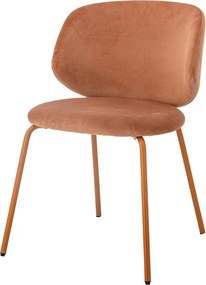 Set di sedie da pranzo in velluto arancione 2 pz Ponte - Bloomingville