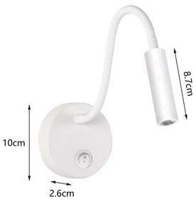 Brilagi - LED Lampada flessibile da muro MAYA LED/3W/230V 4000K bianco