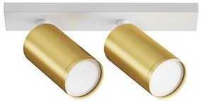 Maytoni C051CL-U-2WMG - Faretto FOCUS 2xGU10/10W/230V oro/bianco