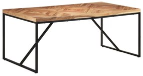 Tavolo da pranzo 180x90x76 cm legno massello di acacia e mango