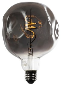 Lampadina LED E27 dimmerabile a filamento a spirale G125 Argento specchio 4W 75 lm 1800K