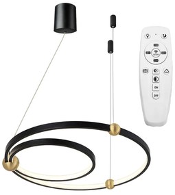 LAMPADA Black Ring led + pilota APP692-30-50