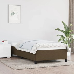 Giroletto Senza Materasso Marrone Scuro 90x200 Cm Tessuto /