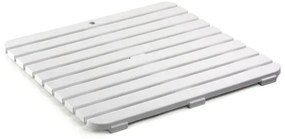 Pedana antiscivolo per doccia 55x55 cm in polipropilene con finitura bianca