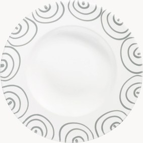 Piatto per pasta fatto a mano Graugeflammt