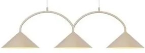 Curve 3 Lampada a Sospensione Beige - Globen Lighting