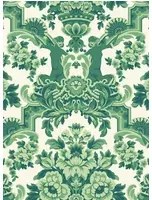 Cole & Son Carta da parati Lola - Forest Greens on White
