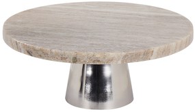 Alzata per torta marmo beige MOSCHATO  Beliani