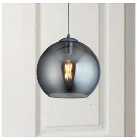 Searchlight 1621SM - Lampadario a sospensione con filo BALL 1xE27/60W/230V nero