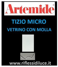 Artemide Tizio micro vetrino e molla di ricambio